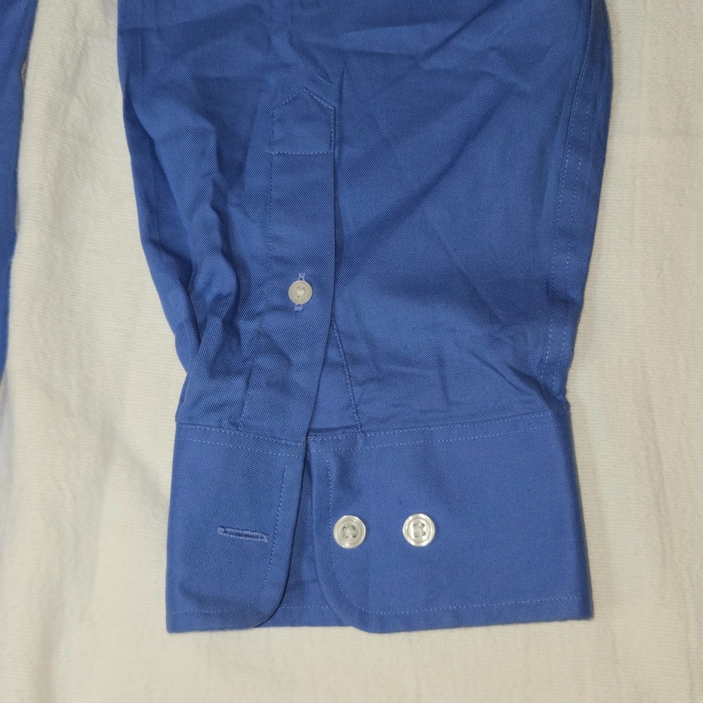 Merona "The Ultimate Shirt" Men's XXL Blue Long Sleeve Button Down 18-18 1/2 - Picture 3 of 16